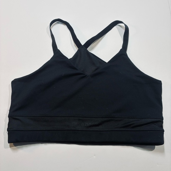 Pure Barre Low Impact Sports Bra Black No Tag See Measurements - Picture 1 of 5